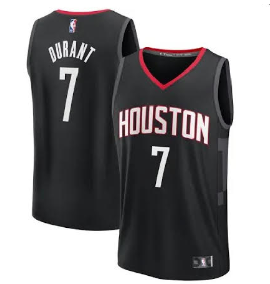 Men Houston Rockets #7 Kevin durant black NBA 2025 jersey->houston rockets->NBA Jersey